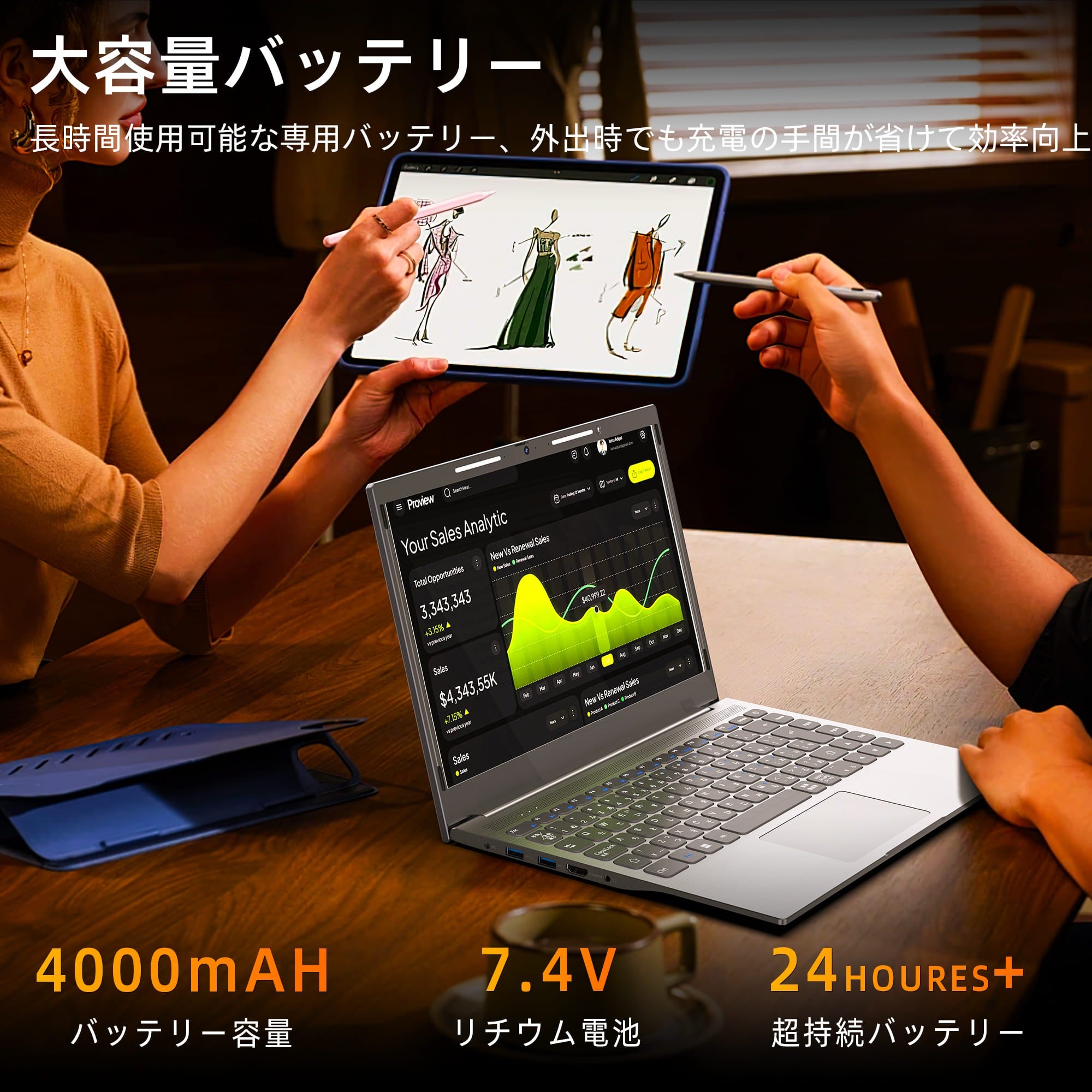 VETESA 14.1型 新品ノートPC》Office付き Windows11 Celeron メモリ4GB SSD128GB