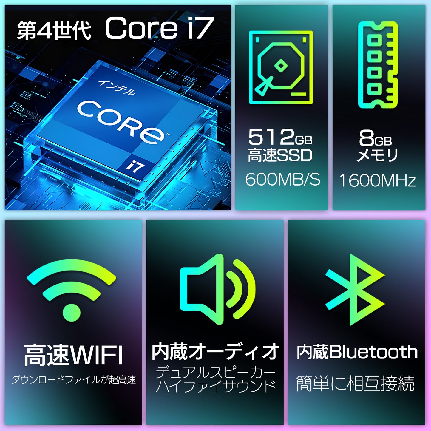 《VETESA 30型 新品 一体型デスクトップPC》Office付き Windows11 第4世代Core i7 メモリ8GB SSD512GB キーボードとマウス付属(Y34-i74)