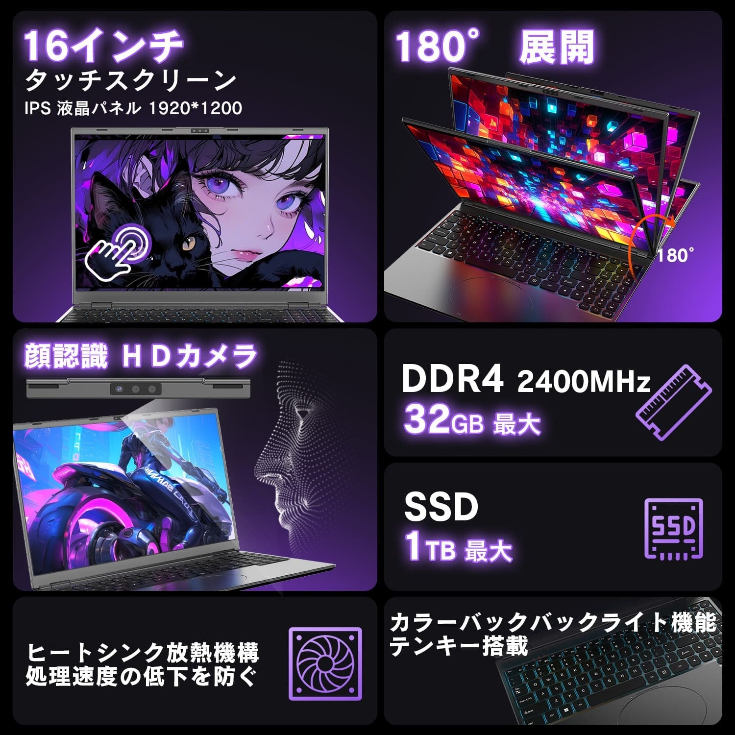 VETESA 16型 新品ノートPC》Office付き Windows11 Celeron メモリ32GB