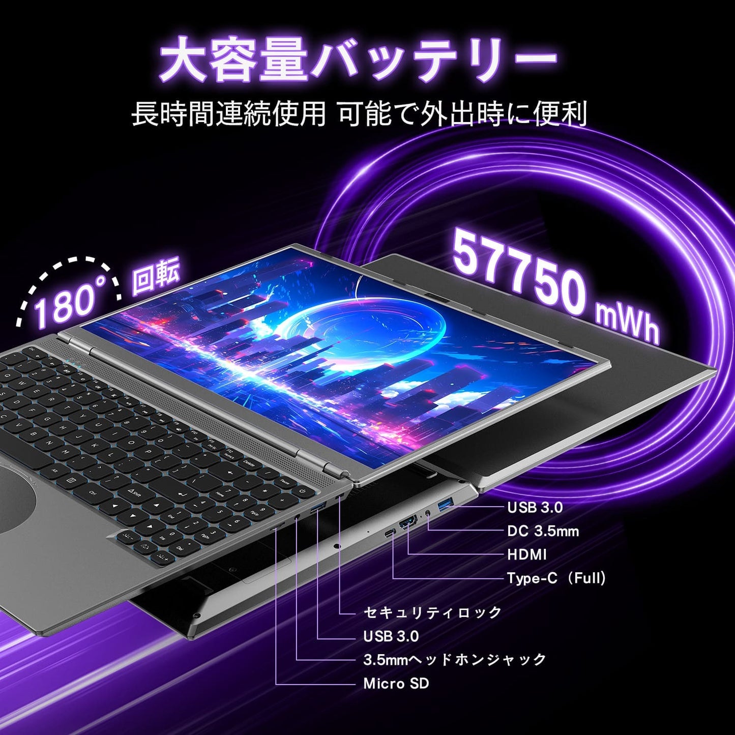 《VETESA 16型 新品ノートPC》Core i3 第8世代 メモリ16GB SSD512GB(HL160GO)