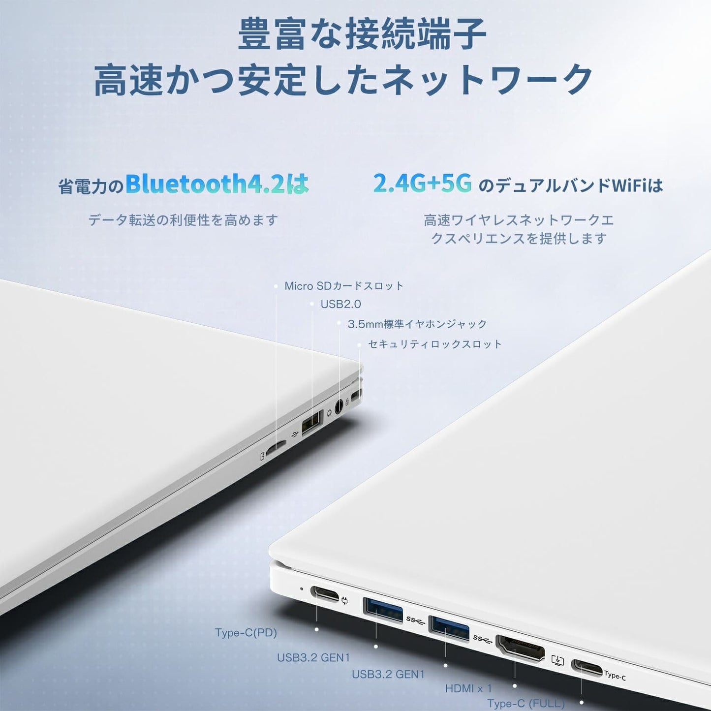 《VETESA 15.6型 新品ノートPC》Pentium Gold 6500Y メモリ16GB SSD256GB/512GB(NCS215Y-WH)